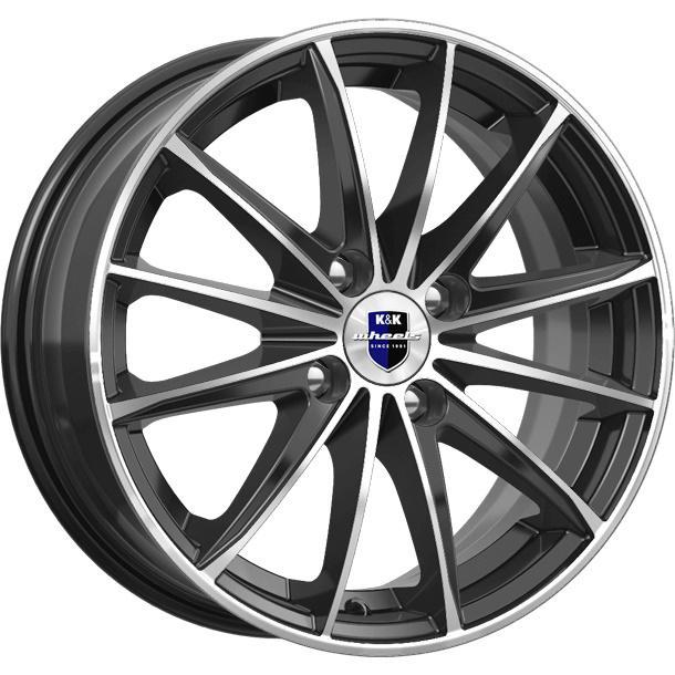 K&K Пойнт Бланк 6x15 4*100 ET40 DIA60.1 Алмаз черный SK Литой