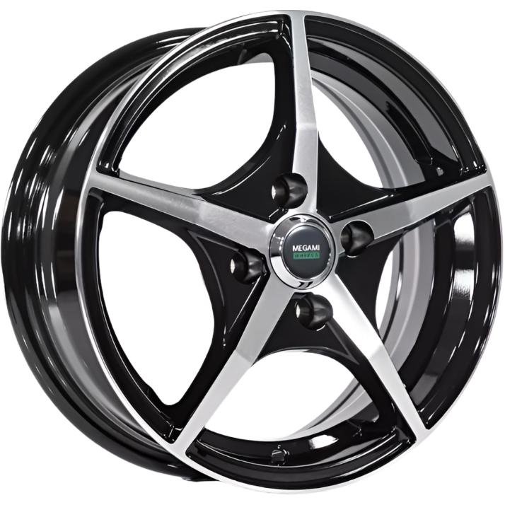 Megami MGM-19FF 6x15 5*100 ET38 DIA57.1 BKF Литой