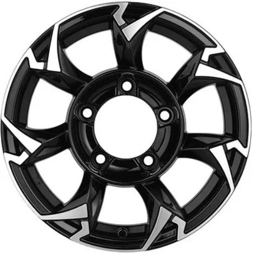 Khomen KHW 1505 5.5x15 5*139.7 ET5 DIA98.5 Black-FP Литой