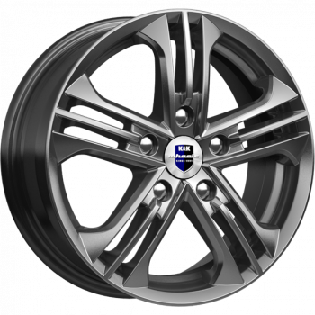 K&K Trinity 6x15 5*100 ET43 DIA57.1 Дарк платинум Литой