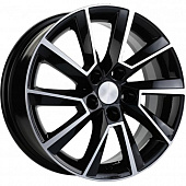 Khomen KHW 1604 6x16 5*100 ET38 DIA57.1 Black-FP Литой