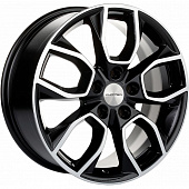 Khomen KHW 1713 7x17 5*112 ET40 DIA57.1 Black-FP Литой