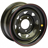 Off Road Wheels УАЗ 7x15 5*139.7 ET0 DIA110.1 Matt black Штампованный