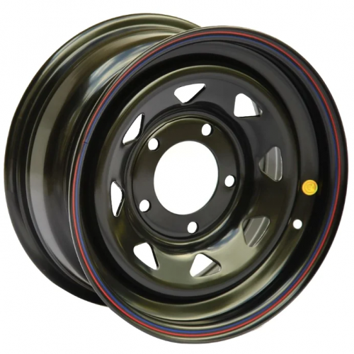 Off Road Wheels Niva 7x15 5*139.7 ET30 DIA98.5 Matt black Штампованный