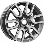 Khomen KHW 1723 8x17 6*139.7 ET25 DIA106.1 Gray-FP Литой