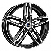 K&K Sayan 6x16 5*110 ET45 DIA63.3 Алмаз черный Литой