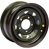 Off Road Wheels Niva 7x15 5*139.7 ET30 DIA98.5 Black Штампованный