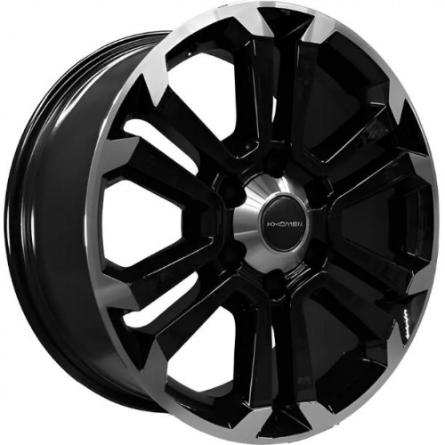 Khomen KHW 1817 7.5x18 6*139.7 ET42 DIA100.1 Black-FP Литой