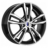 K&K Samara 6x16 5*100 ET40 DIA67.1 Алмаз черный SK Литой