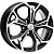 Khomen KHW 1702 7x17 5*108 ET43 DIA65.1 Black-FP Литой