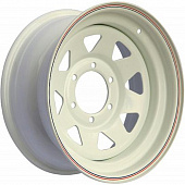 Off Road Wheels Niva 7x15 5*139.7 ET30 DIA98.5 White Штампованный