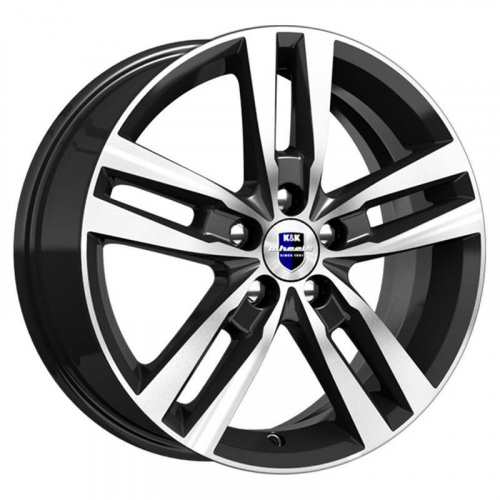 K&K Rassvet 6.5x16 5*112 ET46 DIA57.1 Алмаз черный SK Литой