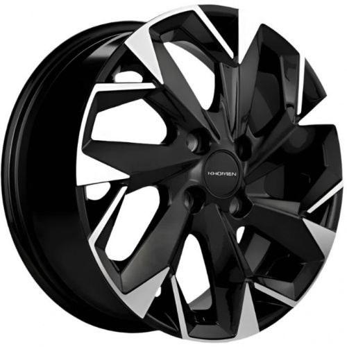 Khomen KHW 1508 6x15 4*100 ET46 DIA54.1 Black-FP Литой