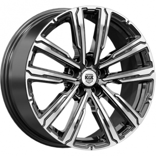 K&K Аламер 7.5x18 5*114.3 ET45 DIA67.1 Алмаз черный Литой